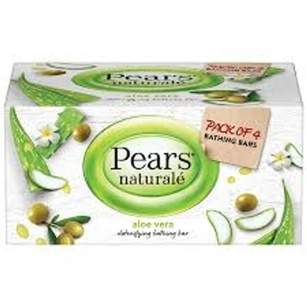 Pears Naturale Aloe Vera, Detoxifying Bathing Bar - 125g (Pack Of 3)