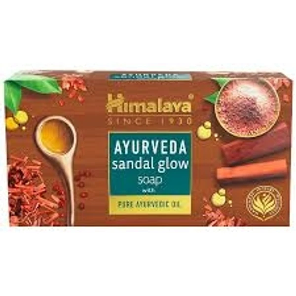 Himalaya Ayurveda Sandal Glow Soap With Pure Ayurvedic Oil  - 75g