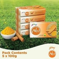 Godrej Sandal Turmeric Natural Oils For Glowing Skin - 100g - (Pack Of 5)