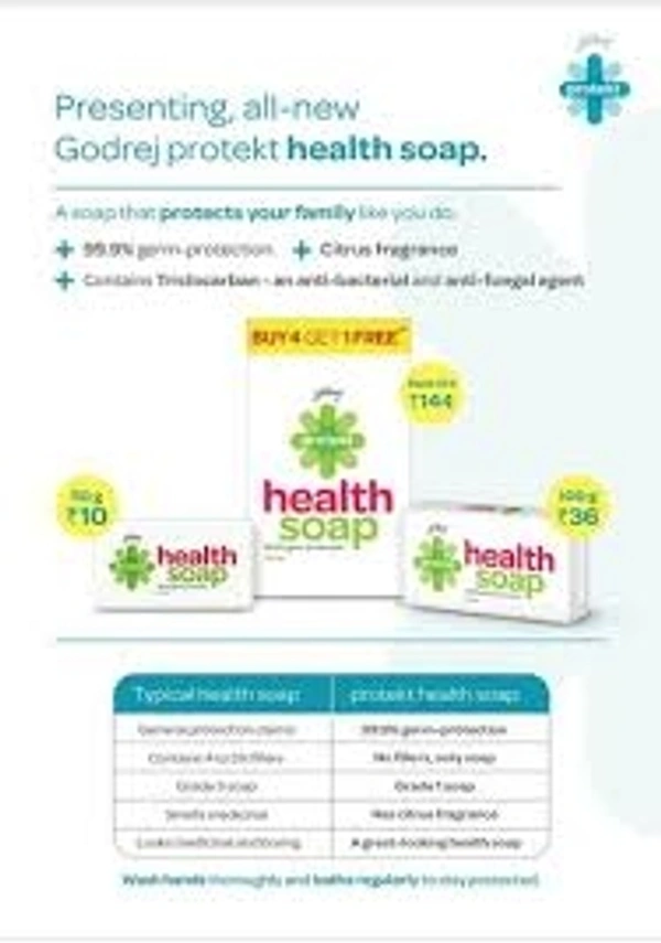 Godrej Health Soap - Citrus - 100g - (Pack Of 8)