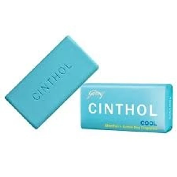 Cinthol Cool, Menthol+Active Deo Fragrance Bath Soap(99.9% Gearm Protection) - 100g (Buy 4 Get 1 Free)