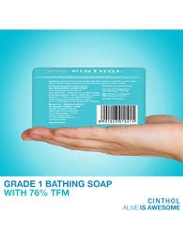 Cinthol Cool, Menthol+Active Deo Fragrance Bath Soap(99.9% Gearm Protection) - 100g