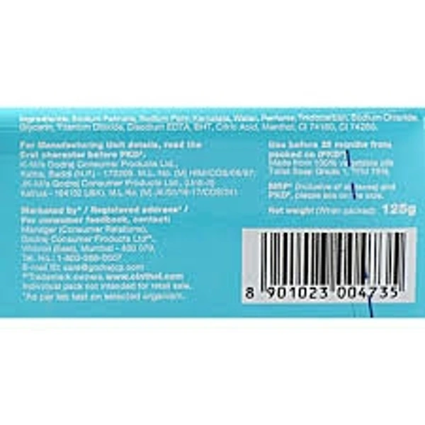 Cinthol Cool, Menthol+Active Deo Fragrance Bath Soap(99.9% Gearm Protection) - 100g (Pack Of 2)