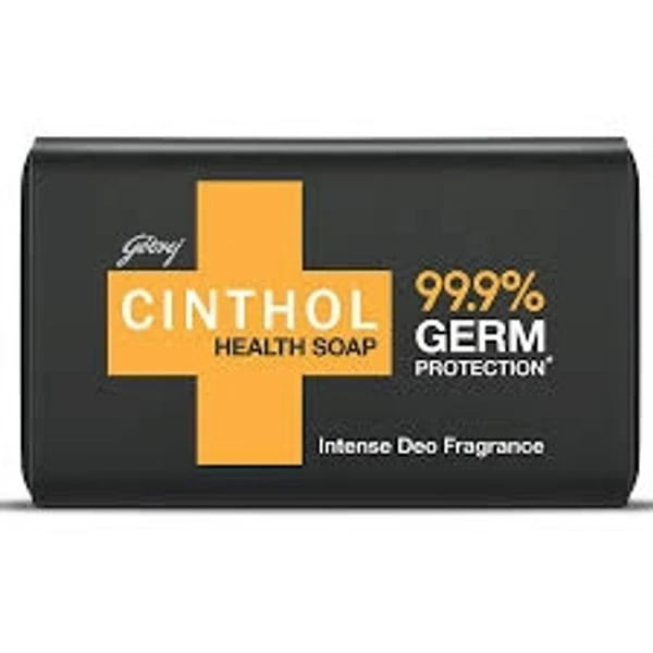 Cinthol Health Soap, Intense Deo Fragrance, 99.9% Germ Protection - 100 g - (Pack Of 8)