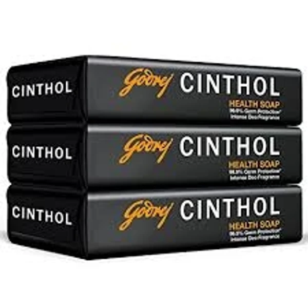 Cinthol Health Soap, Intense Deo Fragrance, 99.9% Germ Protection - 100 g - (Pack Of 8)