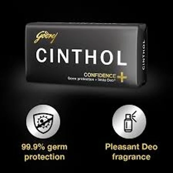 Cinthol Health Soap, Intense Deo Fragrance, 99.9% Germ Protection - 100 g - (Pack Of 8)