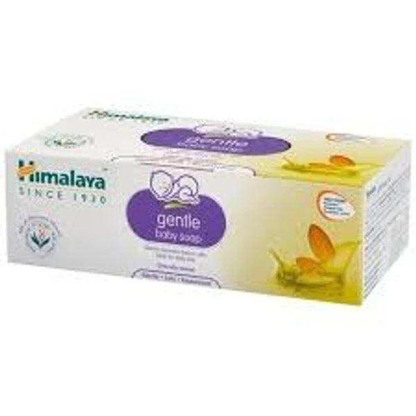 Himalaya Gentle Baby Soap, Gentle Cleanses Baby's Skin. Ideal For Daily Use. Oils Of Olive & Almond - 75g