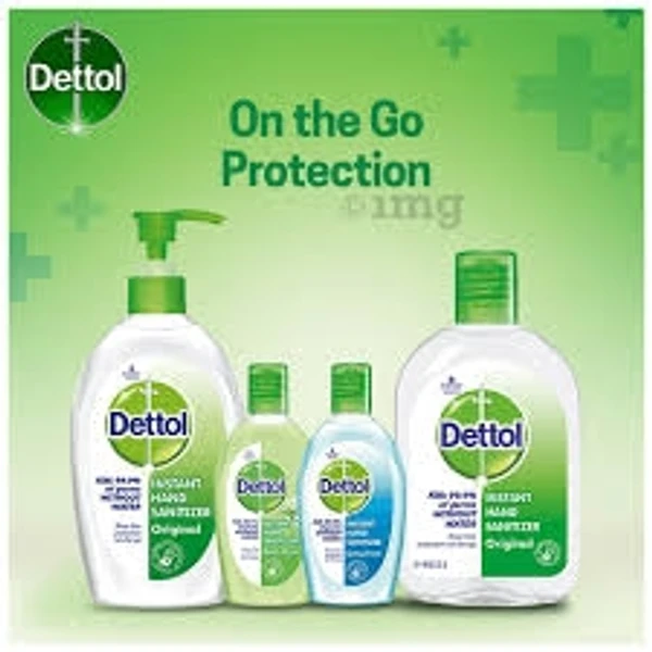 Dettol Instant Hand Sanitizer Original, 99.9% Germs Without Water - 200ml