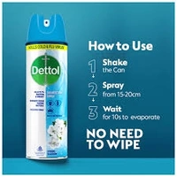 Dettol Disinfectant Spray Sanitizer For Germ Protection, Spring Blossom,  Killes Cool & Flu Virus - 225ml