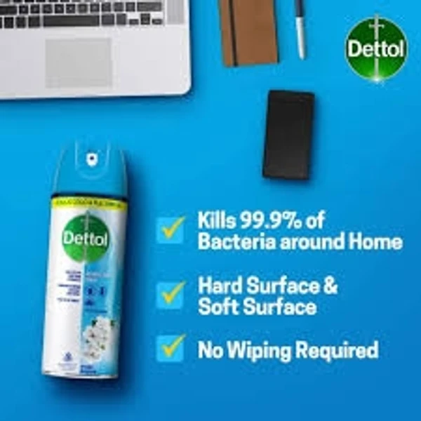 Dettol Disinfectant Spray Sanitizer For Germ Protection, Spring Blossom,  Killes Cool & Flu Virus - 225ml