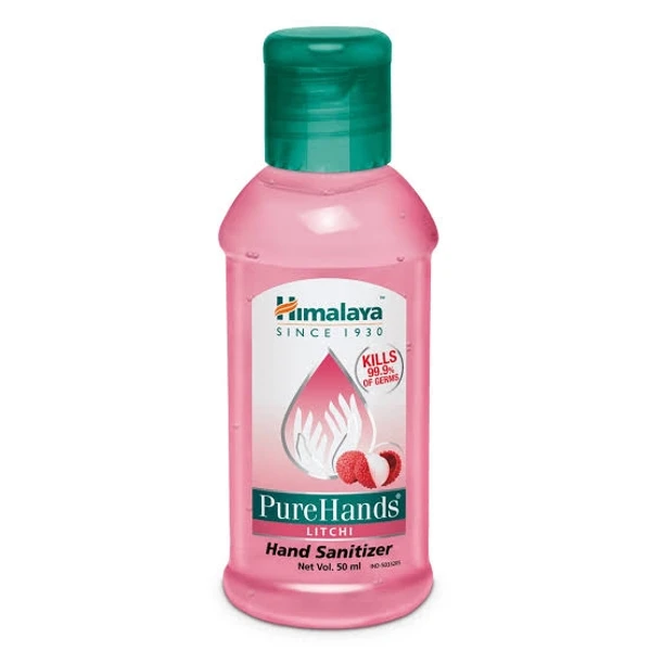 Himalaya Pure Hands Hand Sanitizer- Lichi, Kills 99.9% Of Germs - 100ml