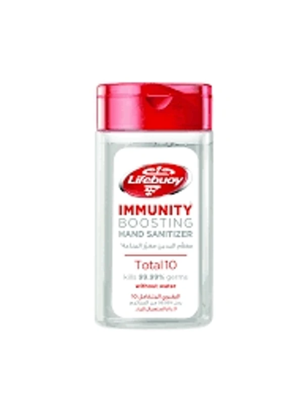 Lifebouy Hand Sanitizer Immunity Boosting - Total 10, Kills 99.9% Germs Without Water - 190ml