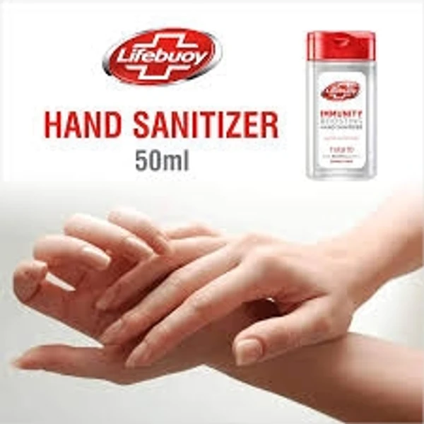Lifebouy Hand Sanitizer Immunity Boosting - Total 10, Kills 99.9% Germs Without Water - 190ml