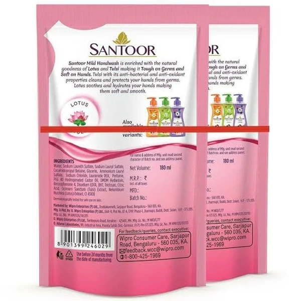 Santoor Mild Hand Wash - 750ml