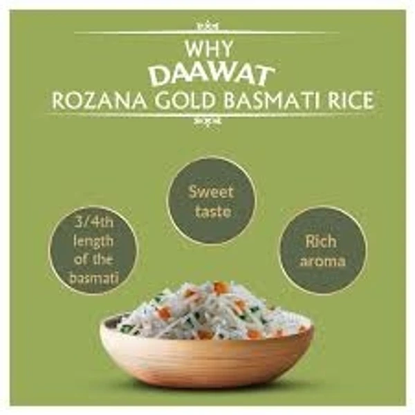 Daawat Basmati Rice Rozana Gold - 1kg