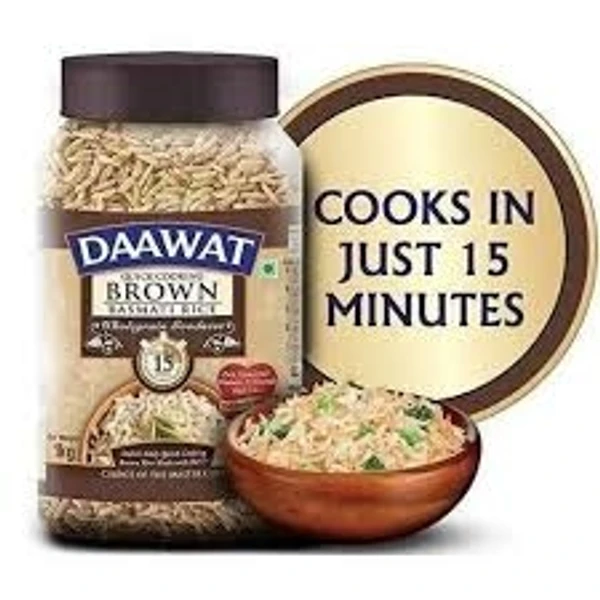 Daawat Basmati Rice Brown (Quick Cooking) - 1kg