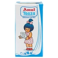 Amul Taaza Homogenised Toned Milk  - 500ml -carton