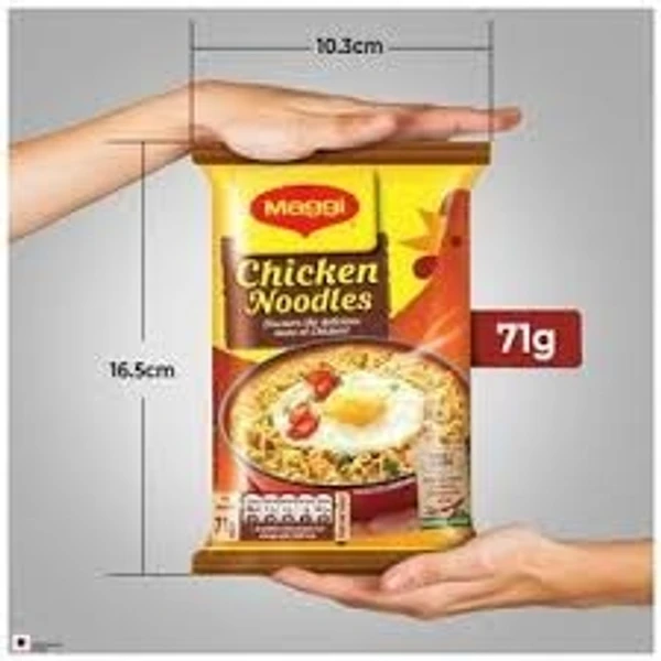 Maggi Chicken Noodles - Instant Meal, Goodness Of Iron - 71g (Pouch)