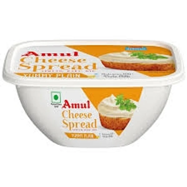 Amul Cheese Spread - Yummy Plain, Made From 100% Pure Milk,  - 200g -Tub