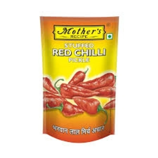 Mother's Recipe  Stuffed Red Chilli Pickle  - 200g -pouch