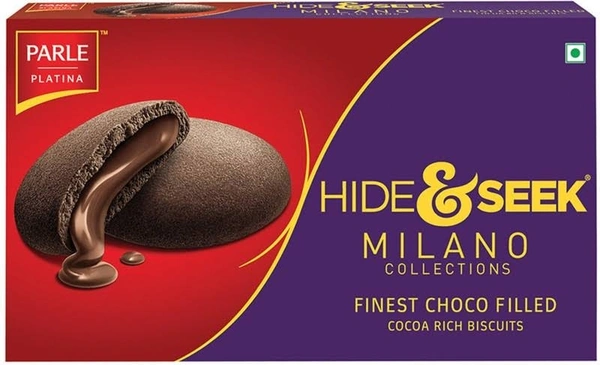 Parle  Hide And Seek  Milano  Centre Filled Biscuits, Mixed Berries  - 75g