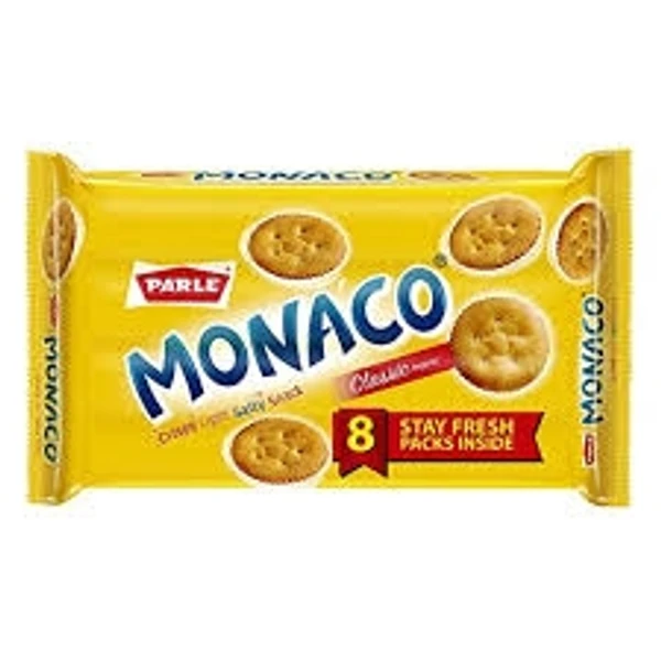 Parle Monaco Classic Biscuits- Crispy Light, Salty Snack  - 400g