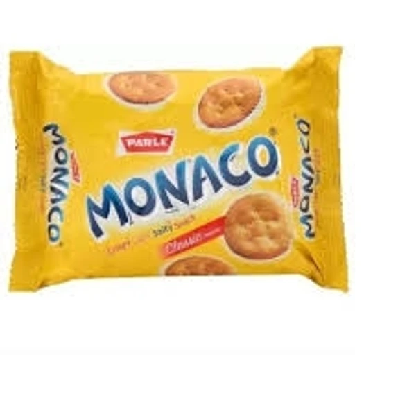 Parle Monaco Classic Biscuits- Crispy Light, Salty Snack  - 52.2g