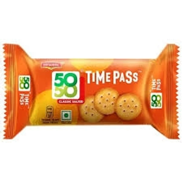 Britannia  50-50 Timepass Classic Salted Biscuits  - 142g