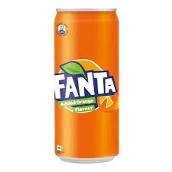 Fanta Soft Drik - Orange Flavoured, Refreshing  - 300ml - Can