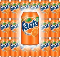 Fanta Soft Drik - Orange Flavoured, Refreshing  - 300ml - Can