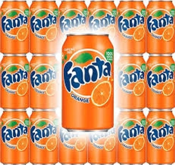 Fanta Soft Drik - Orange Flavoured, Refreshing  - 300ml - Can