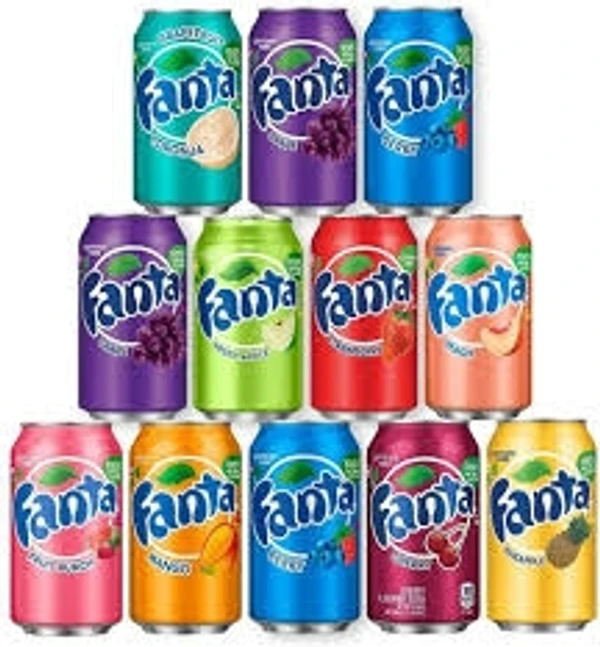 Fanta Soft Drik - Orange Flavoured, Refreshing  - 300ml - Can