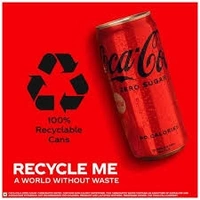 Coca Cola  Zero Sugar Soft Drink  - 300ml