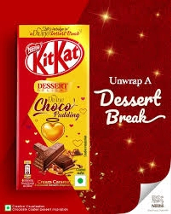 Nestle  Kit Kat Dessert Delight Chocolate - Divine Choco- Pudding Wafer, Cream Caramel  - 50g