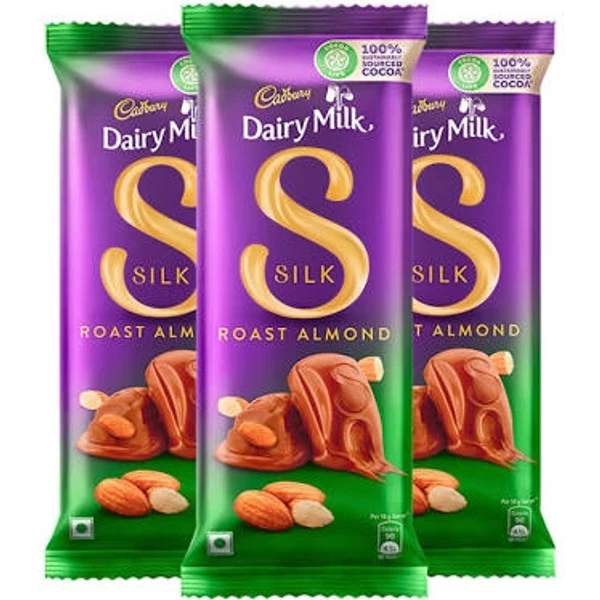 Cadbury Dairy Milk Silk Chocolate Bar -Roast Almond  - 58g