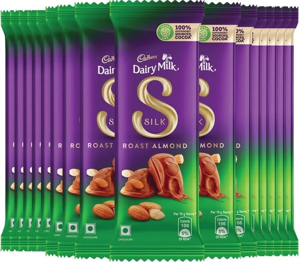 Cadbury Dairy Milk Silk Chocolate Bar -Roast Almond  - 58g