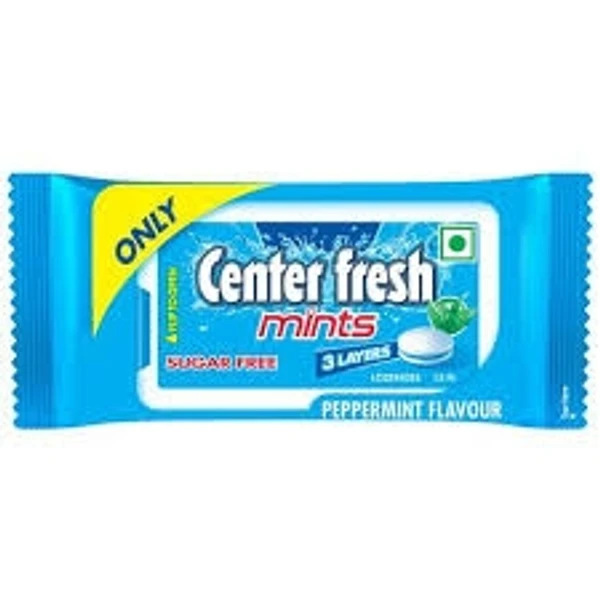 Center Fresh  Mint SugarFree, Peppermint Flavour  - 15pcs