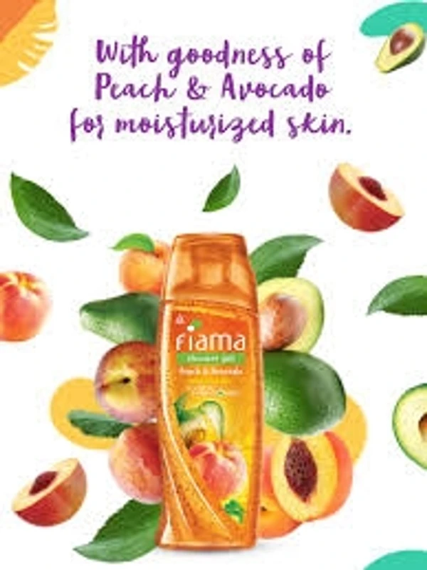 Fiama Shower Gel Peach & Avocado , With Skin Conditioner-  Moisturised Skin - 250ml