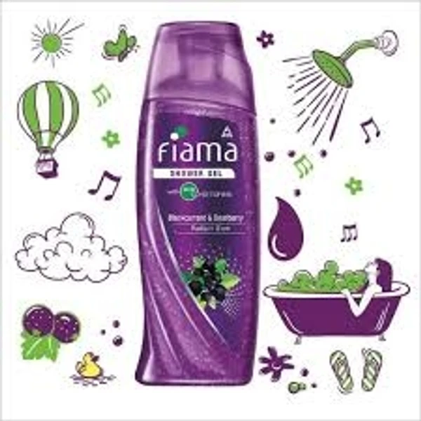Fiama Shower Gel Black Current And BearBerry - 3×250ml (Multipack)