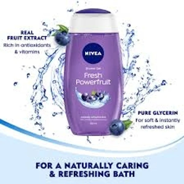 Nivea Body Wash - Fresh Powerfruit Shower Gel - 250ml