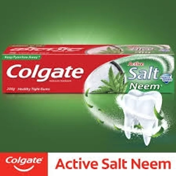 Colgate Toothpaste- Active Salt Neem, Anticavity - 100g