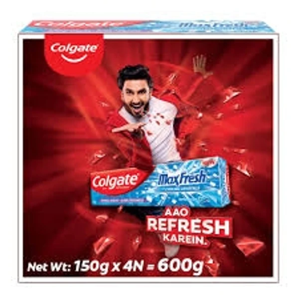 Colgate Toothpaste Max Fresh Blue Peppermint Ice Gel - 150g