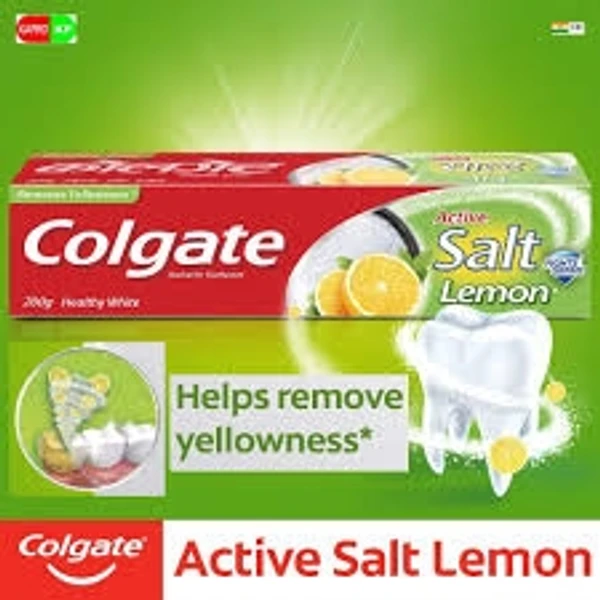 Colgate Active Salt Toothpaste - Lemon - 200g