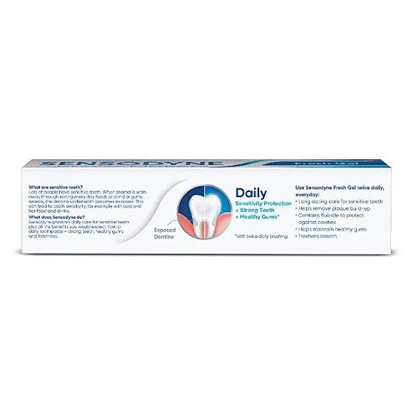 Sensodyne Toothpaste Fresh Gel, Sensitive For Daily Sensitivity Protection - 75g