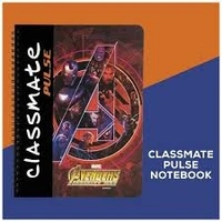 Classmate  Pulse Spiral Notebook- Unruled, For School & Office Use - 160pages