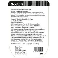 Double Sided Craft Transparent Tape, A Mess Free Alternative to Glue - Scotch, Red