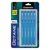Classmate  Octane Ball Pen - Blue - Blue, 10pcs - (Pack Of 10)