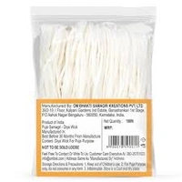 Om Bhakti Lamp Wicks- Wick For Diya Cotton Long Batti 5 - 75pcs