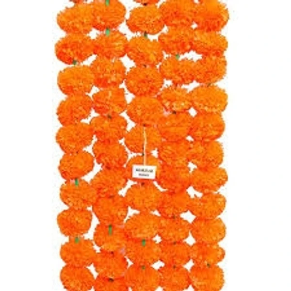 Garland Marigold Flower, Orange, 2ft - 1pcs, orange