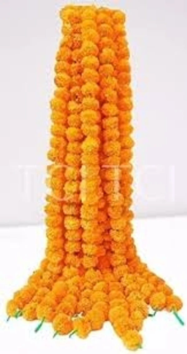 Garland Marigold Flower, Orange, 2ft - 1pcs, orange